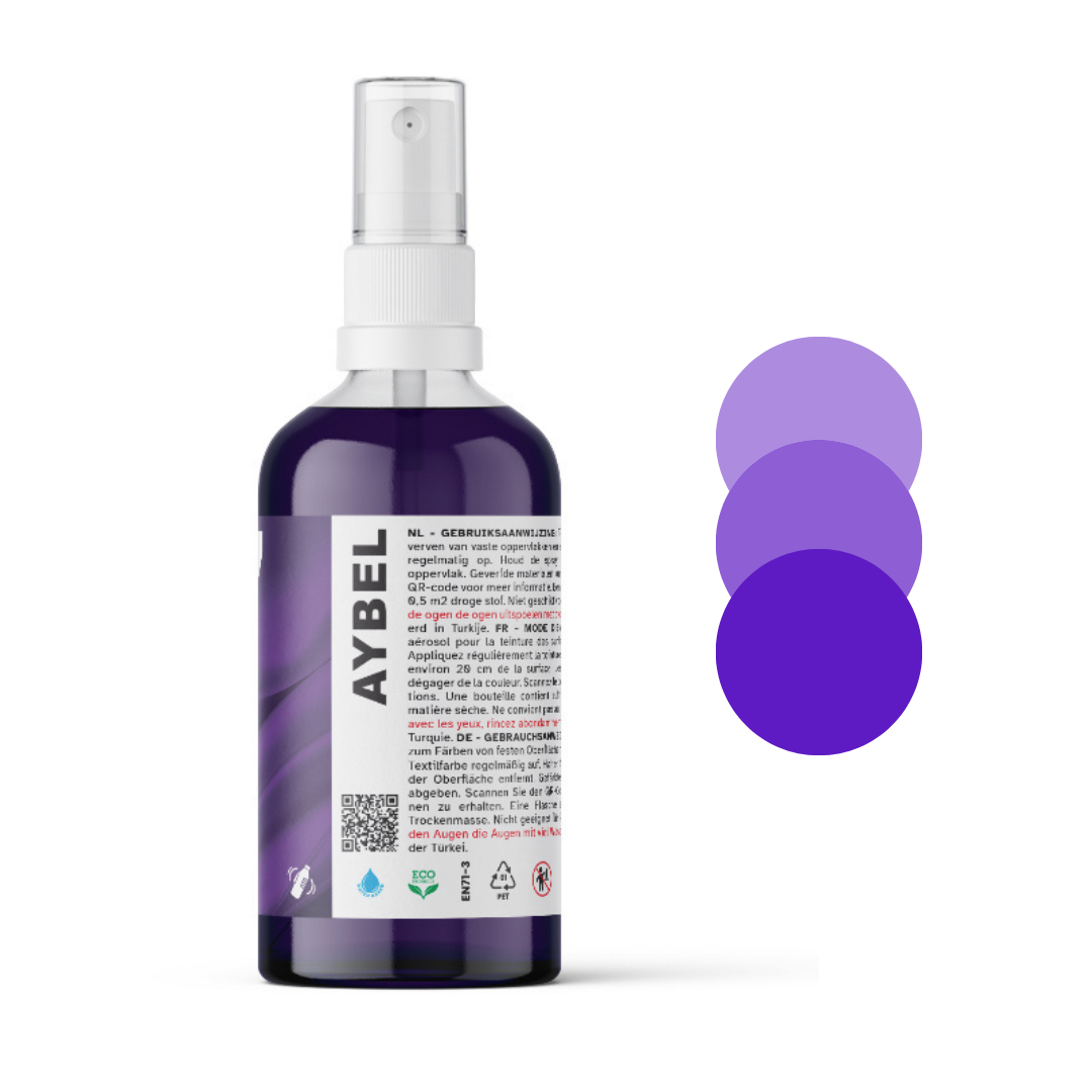 Spray de tinta para tecido roxo escuro