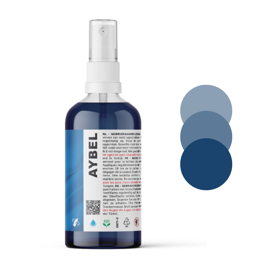 Spray de tinta para tecido azul marinho