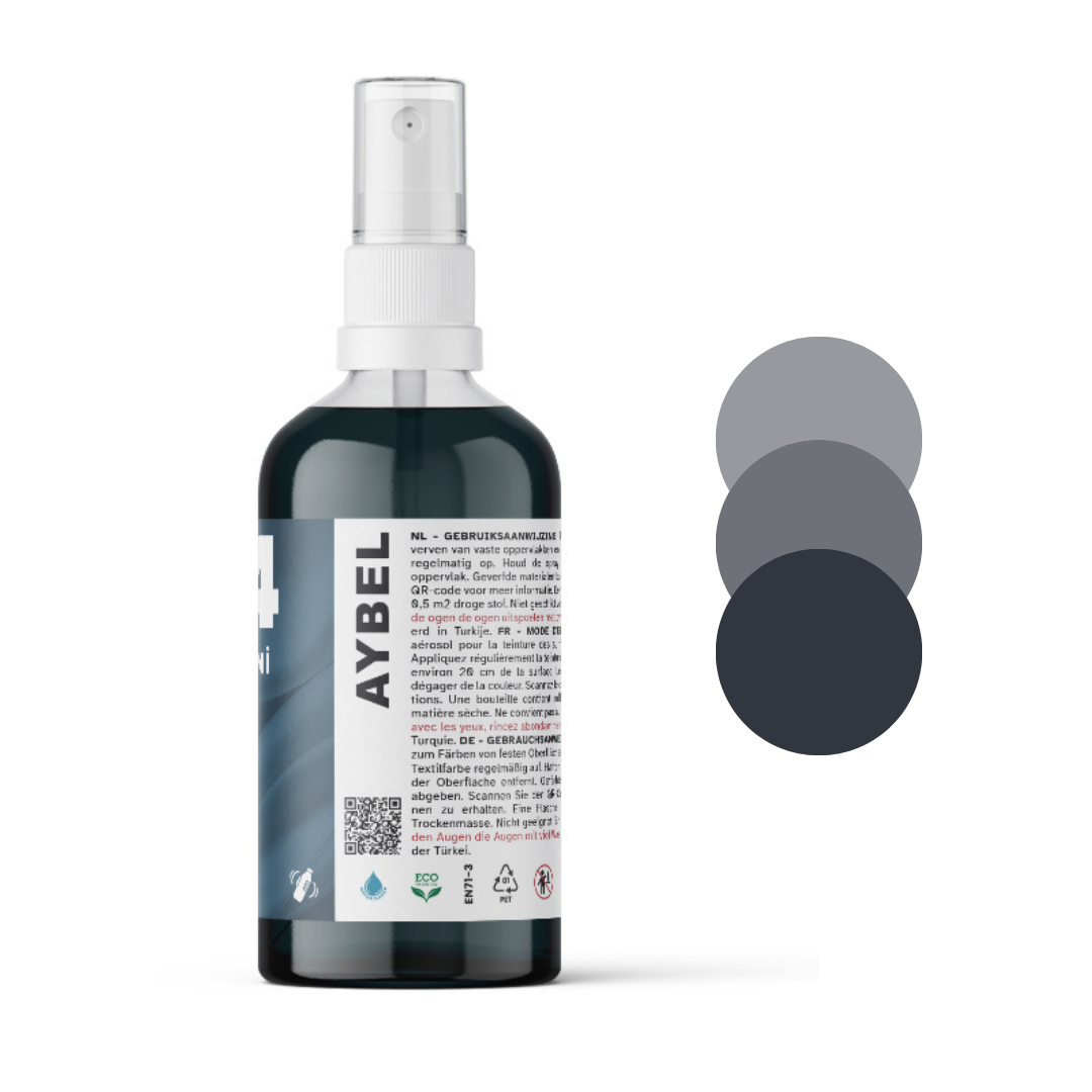 Antracit tekstilfarvespray