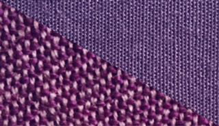 Fabric swatch dyed in bright lilac, demonstrating the vibrant color achieved with our dye on different fabrics