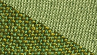 Fabric swatch dyed in apple green, demonstrating the vibrant color achieved with our dye on different fabrics